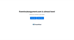Desktop Screenshot of fiveminuteargument.com