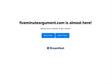 Tablet Screenshot of fiveminuteargument.com